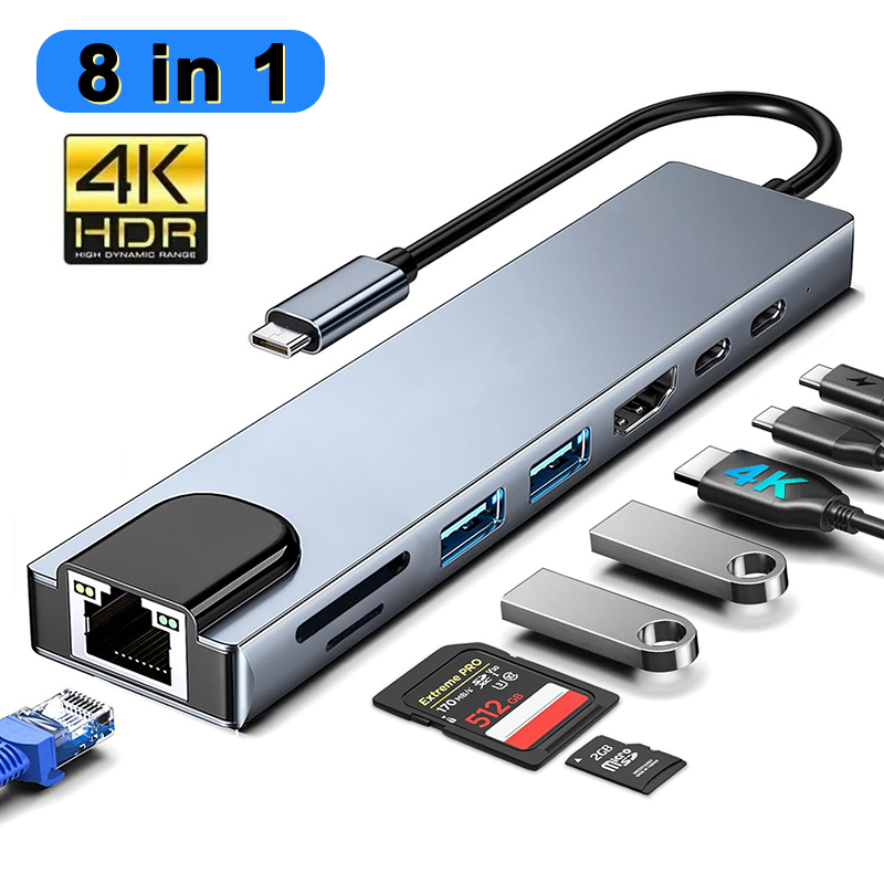 Home Office For Mac - MacBook Pro USB 어댑터용 8 In