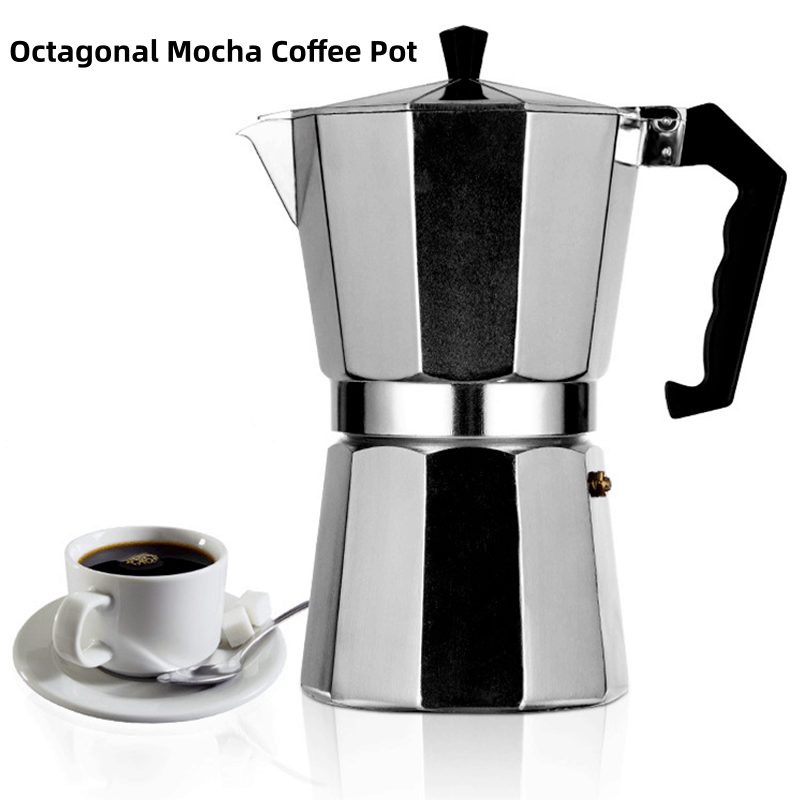 Home Office Moka - 알루미늄 커피 주전자 라떼 퍼콜레이터 가정용