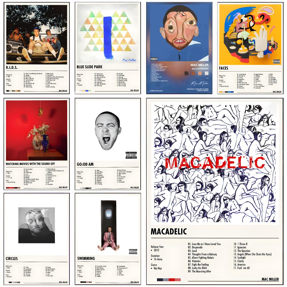 Home Office For Mac - 전설적인 가수 M-Mac Miller 포스터 사무실