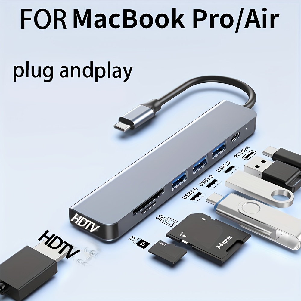 Home Office For Mac - 7 in 1 USB C 허브,