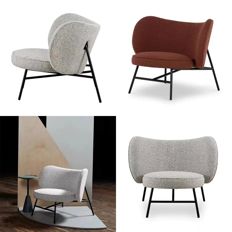 Home Office Industrial Design - 현대적인 산업 스타일의 싱글 소파 의자,