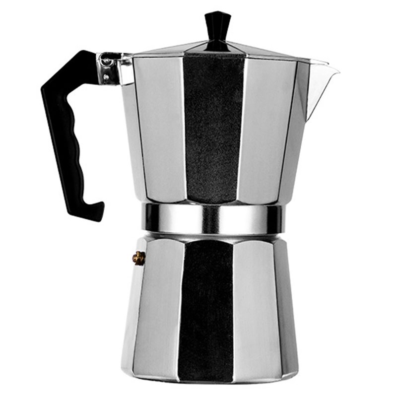 Home Office Moka - Y50A-사무실용 소형 팔각형 커피메이커, 알루미늄 모카포트,