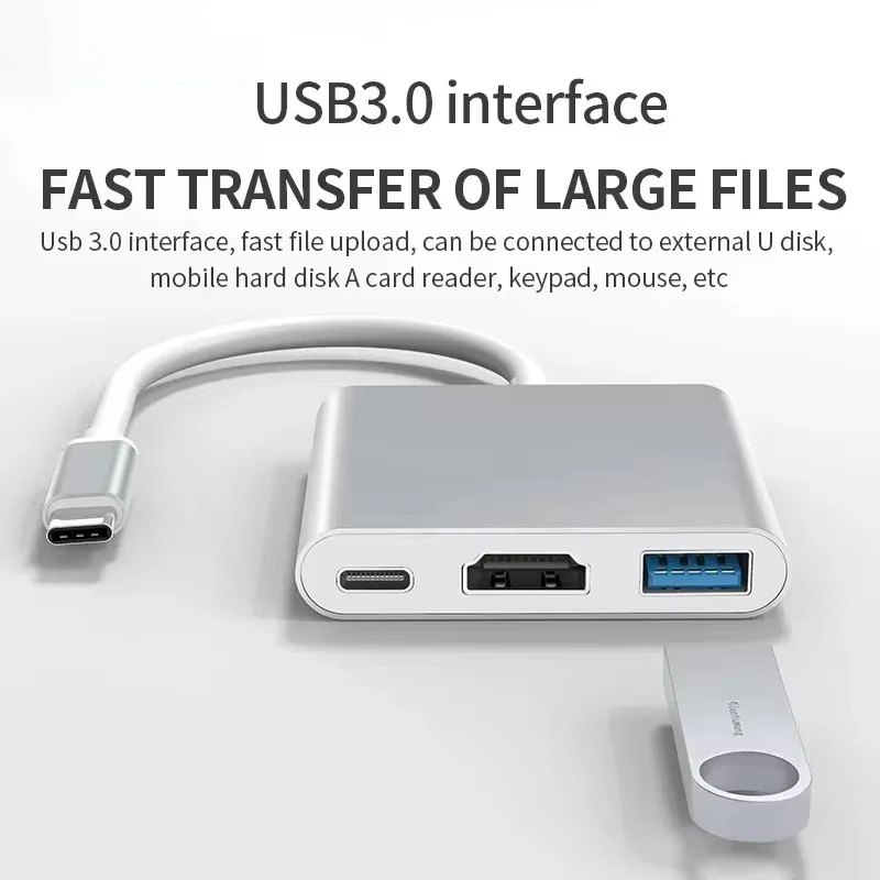 Home Office For Mac - 3 in 1 타입 C to