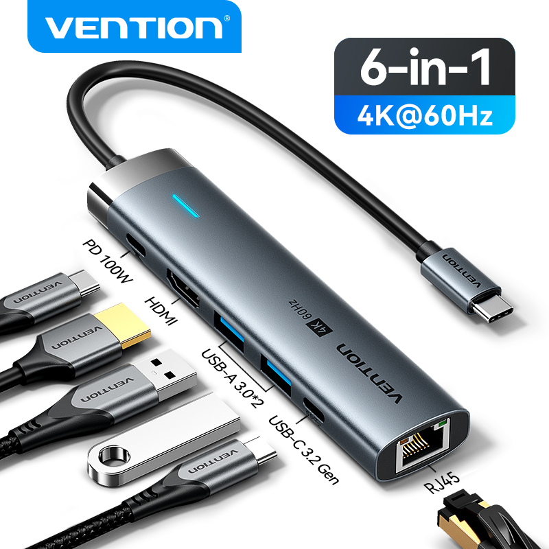 Home Office For Mac - Vention USB C 타입-HDMI 어댑터, 맥북