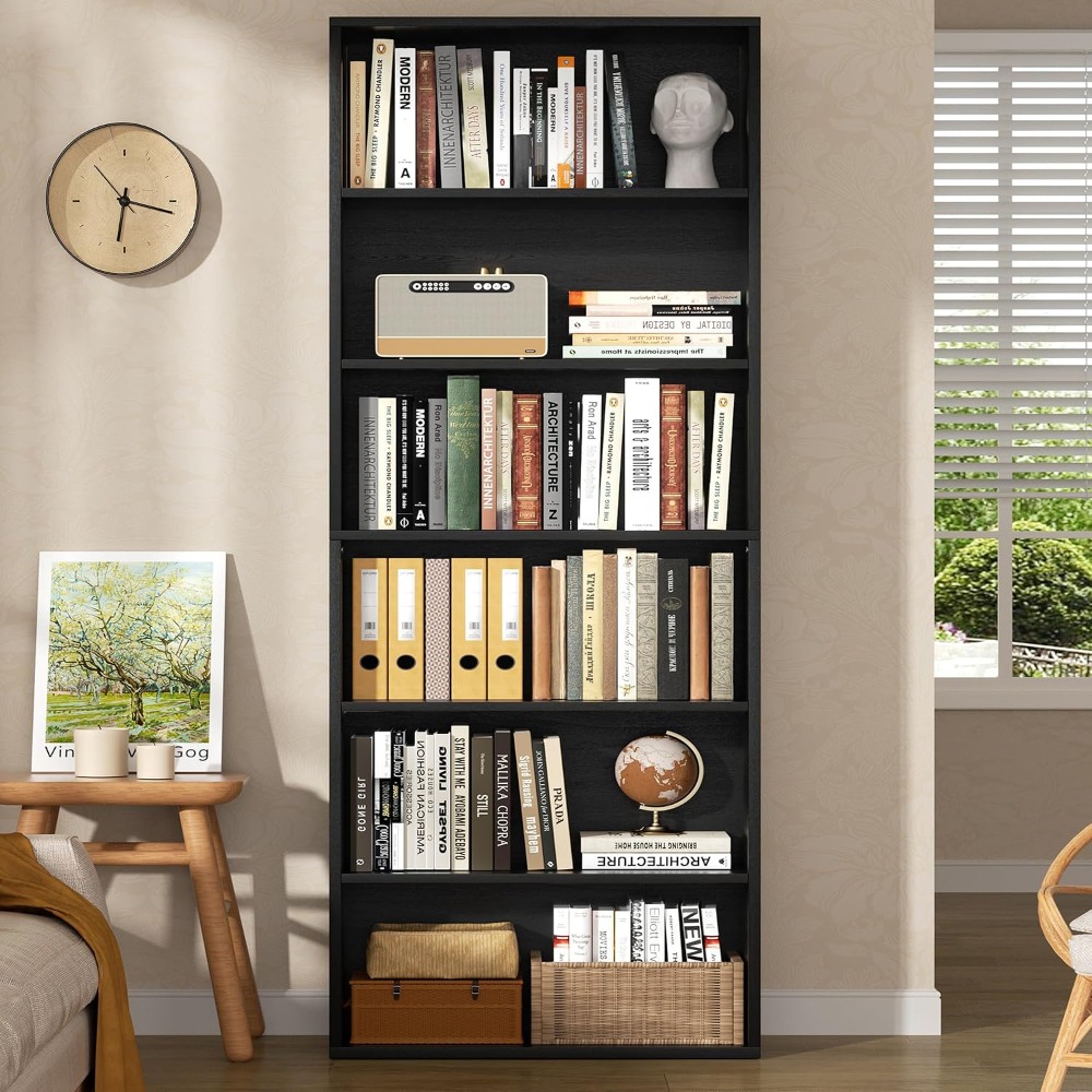 6단 오픈형 책장, 70.6인치 높이의 디스플레이 선반 - Home Office In Living Room 리뷰 및 가격