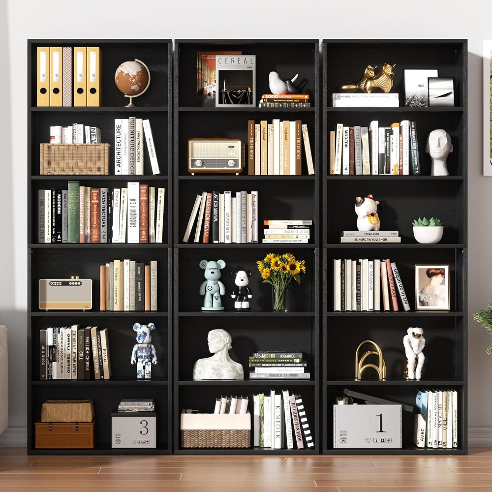 6단 오픈형 책장, 70.6인치 높이의 디스플레이 선반 - Home Office In Living Room 리뷰 및 가격