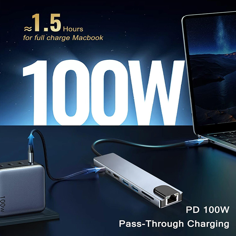 MacBook Pro USB 어댑터용 8 In 1 US - Home Office For Mac 리뷰 및 가격