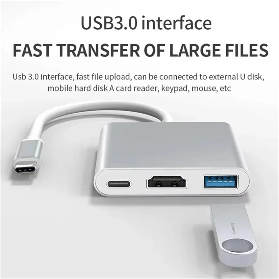 3-in-1 USB 3.0 허브 USB-C-HDMI 호 - Home Office For Mac 리뷰 및 가격