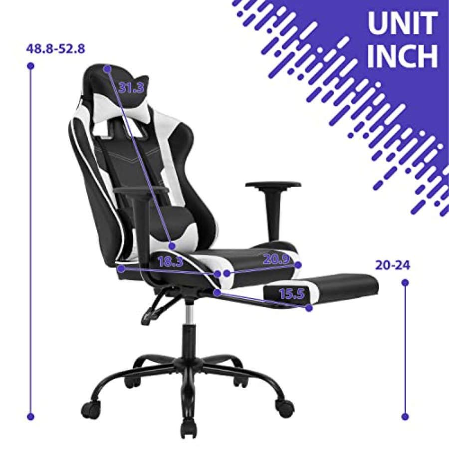 홈 오피스용 게이밍 의자: 조절 가능한 하이백, 발받침 - Home Office Chair 리뷰 및 가격