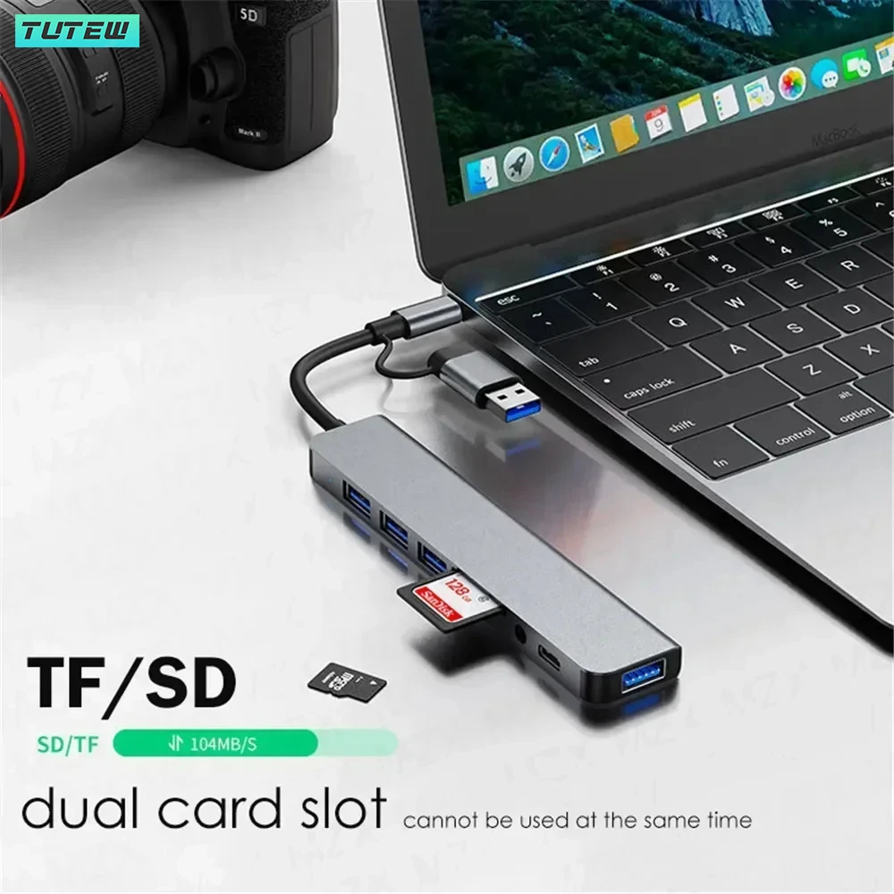 8 in 1 USB C 허브 USB 스플리터 USB 익 - Home Office For Mac 리뷰 및 가격