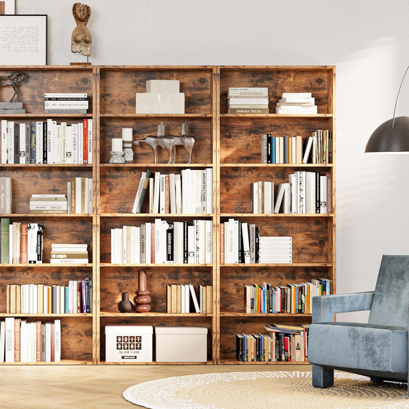 빈티지 브라운 70인치 높이 책장 6단 디스플레이 인더 - Home Office Industrial Design 리뷰 및 가격