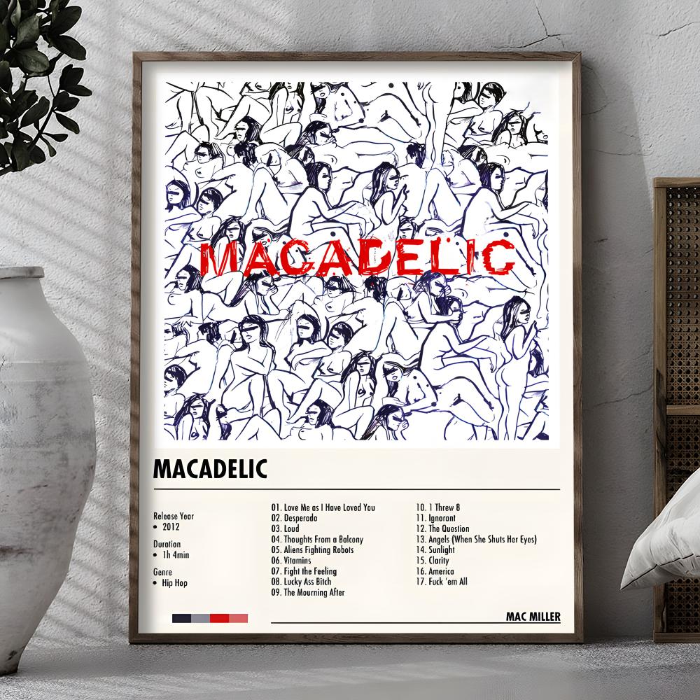 전설적인 가수 M-Mac Miller 포스터 사무실 침 - Home Office For Mac 리뷰 및 가격