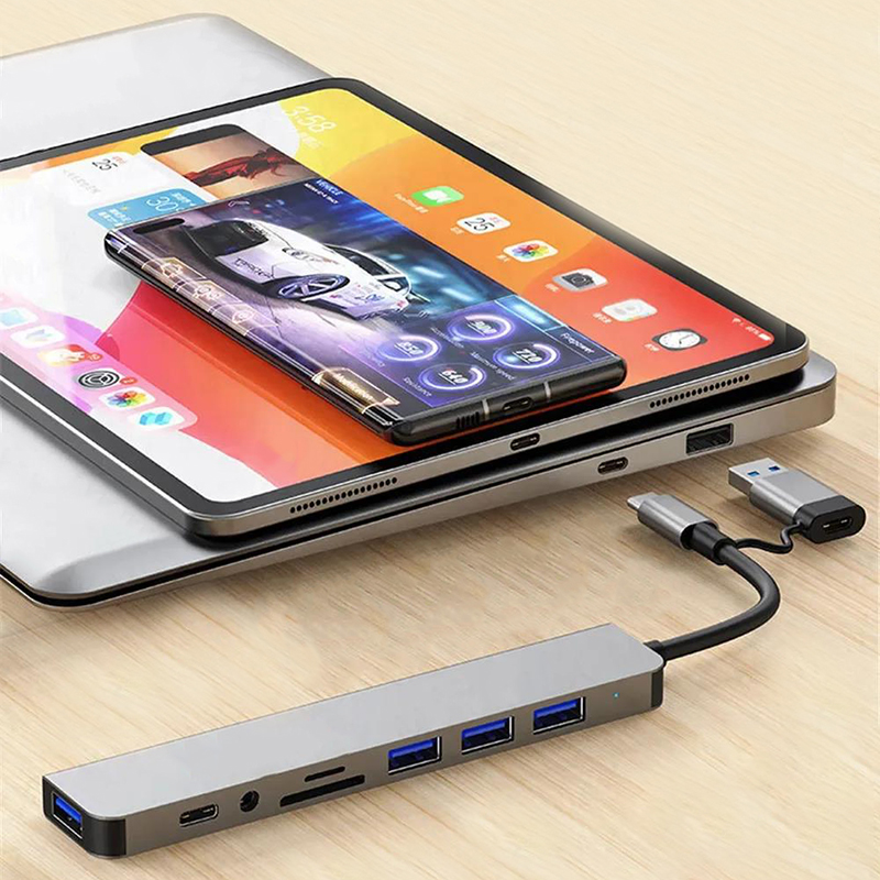 타입 C 허브 USB 스플리터 8 in 1 USB 확장 - Home Office For Mac 리뷰 및 가격