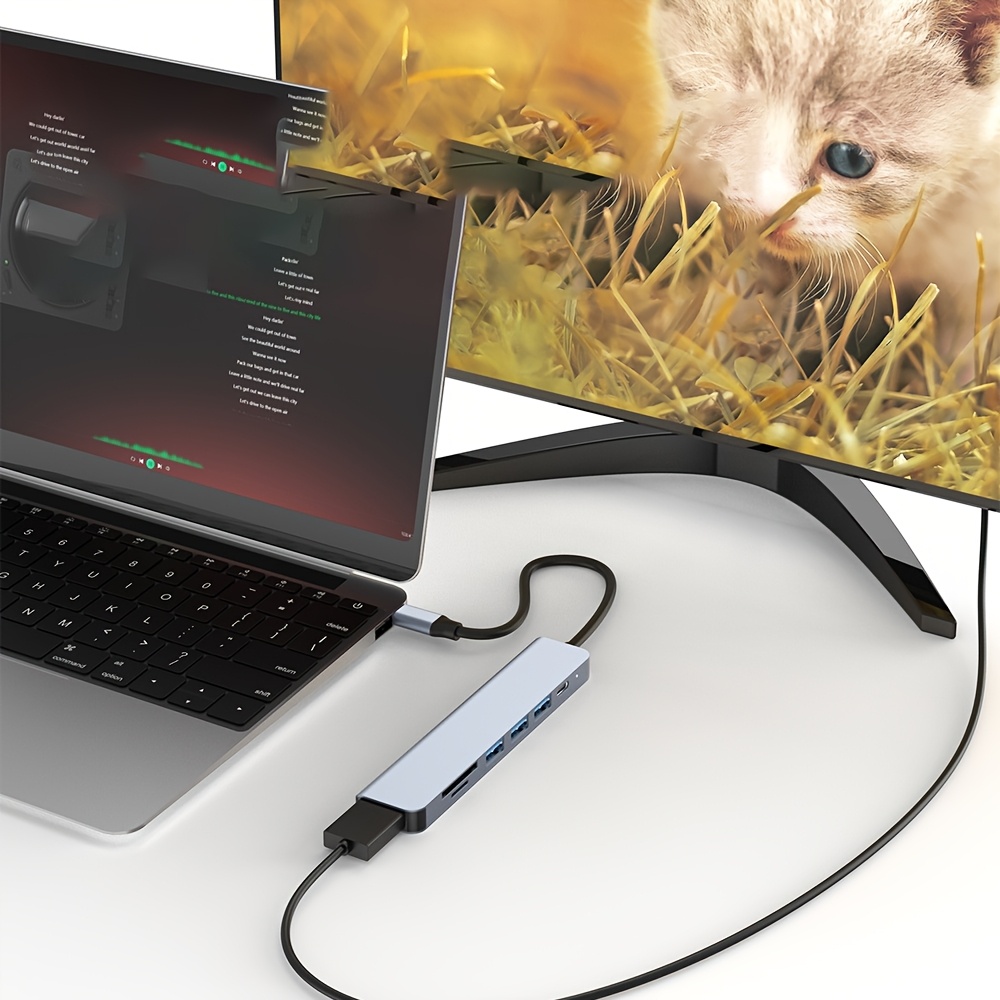7 in 1 USB C 허브, 4K HDMI 호환 PD - Home Office For Mac 리뷰 및 가격