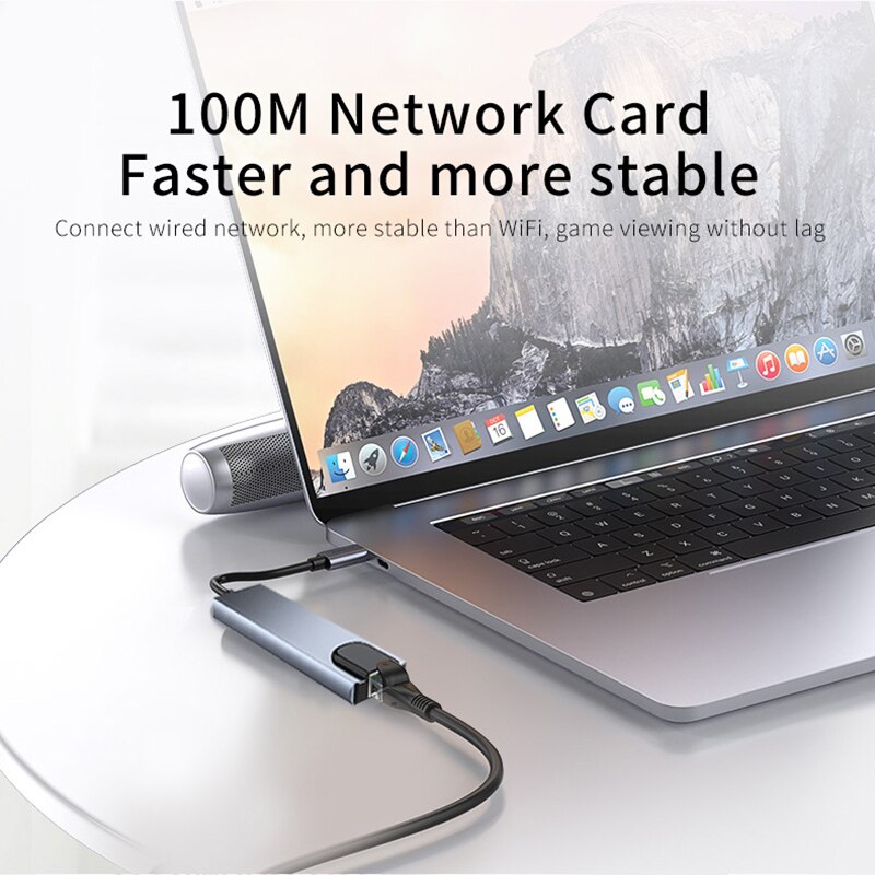 USB 타입 C 허브 어댑터, SD Tf Rj45 카드 - Home Office For Mac 리뷰 및 가격