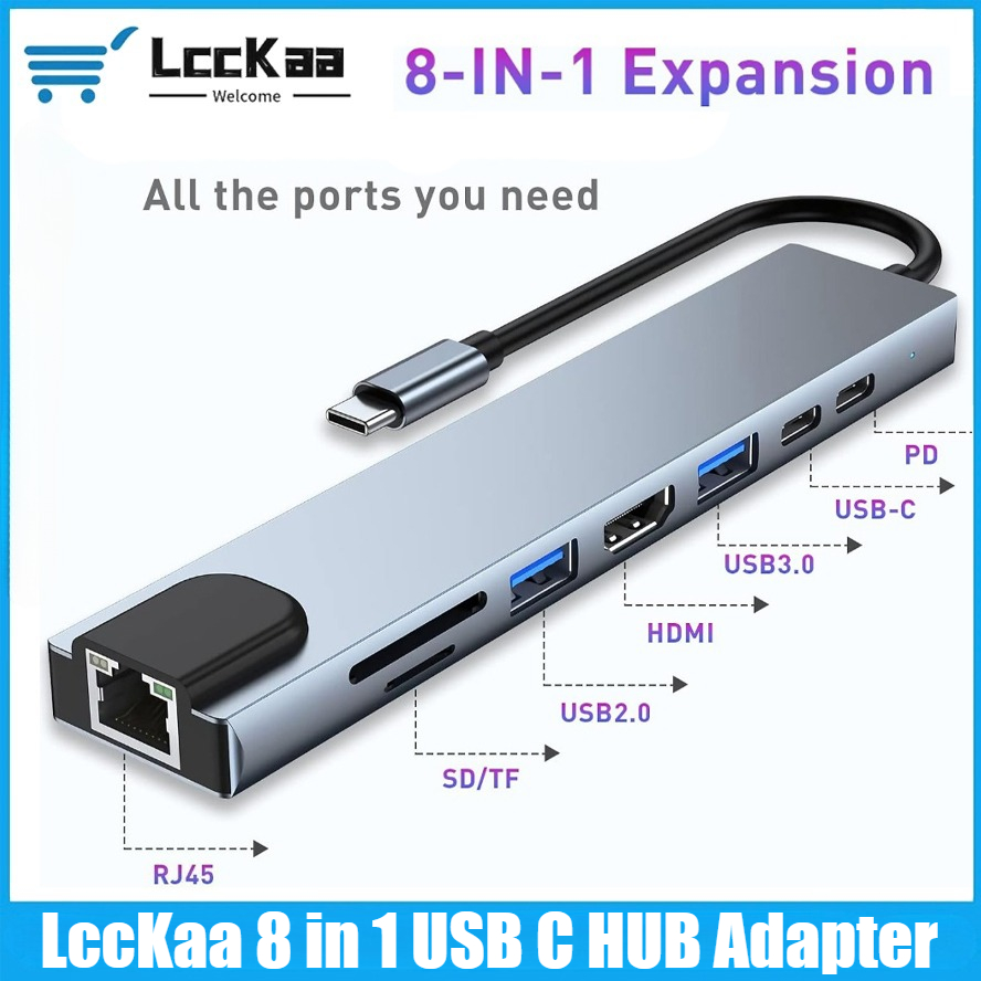 USB C 허브 8/7 in 1 4K HDMI 어댑터  - Home Office For Mac 리뷰 및 가격