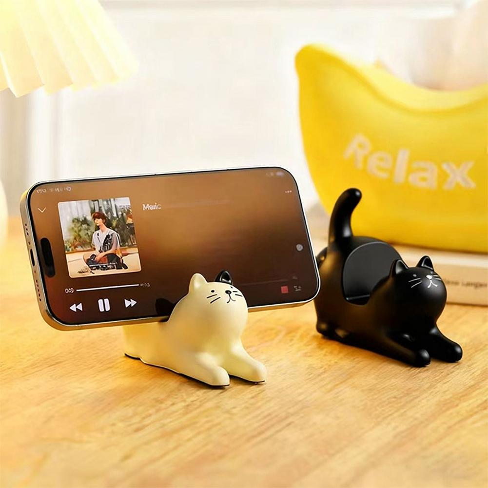 무게추가 있는 귀여운 고양이 모양 휴대폰 거치대, 무게 - Home Office With View 리뷰 및 가격