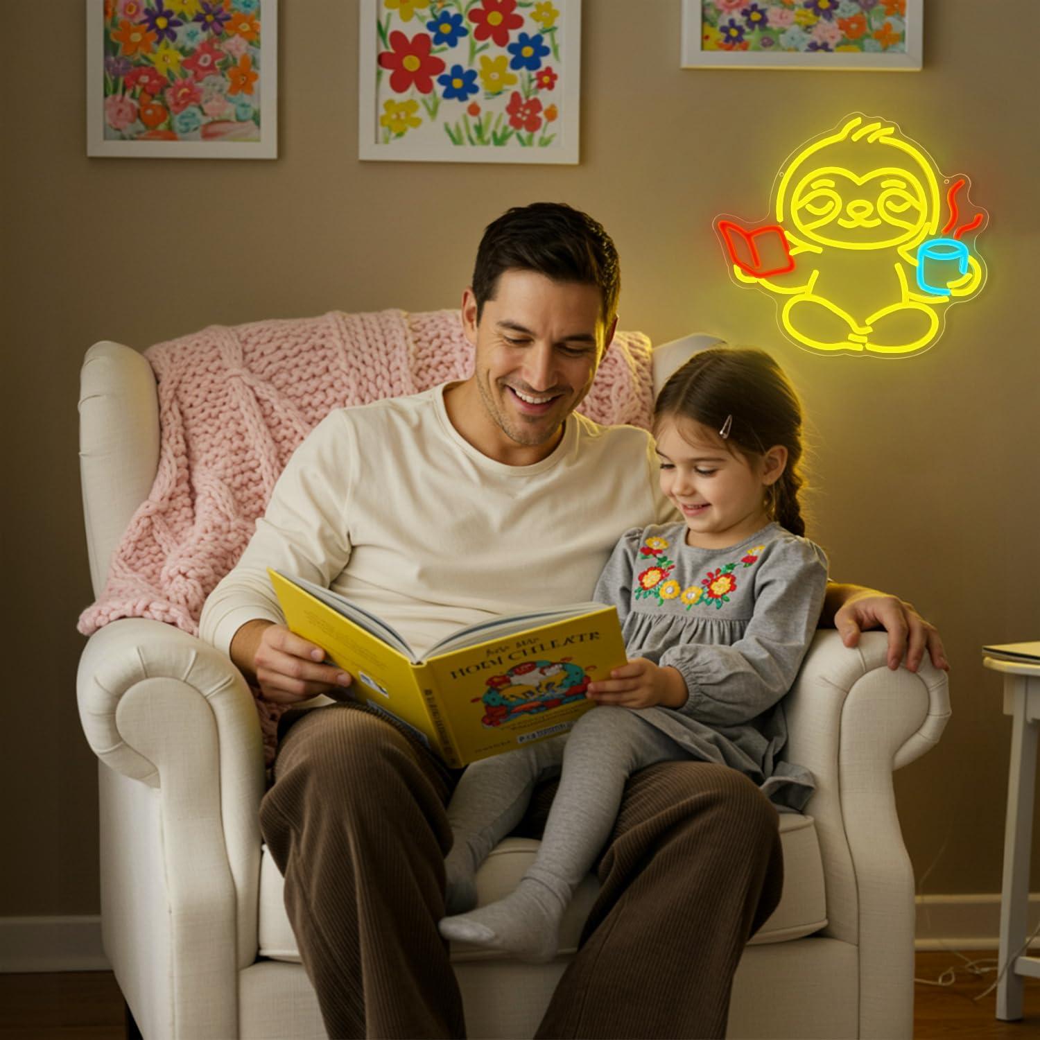 나무늘보 네온사인 USB 디밍 가능 LED 조명 침실  - Home Office In Living Room 리뷰 및 가격