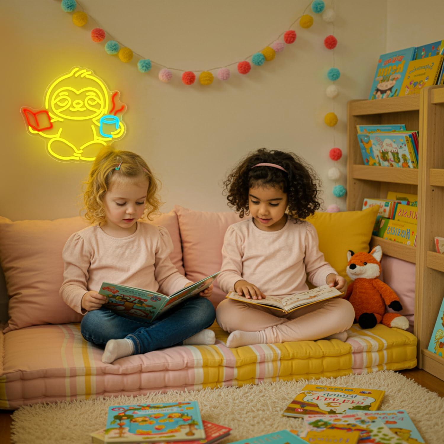 나무늘보 네온사인 USB 디밍 가능 LED 조명 침실  - Home Office In Living Room 리뷰 및 가격