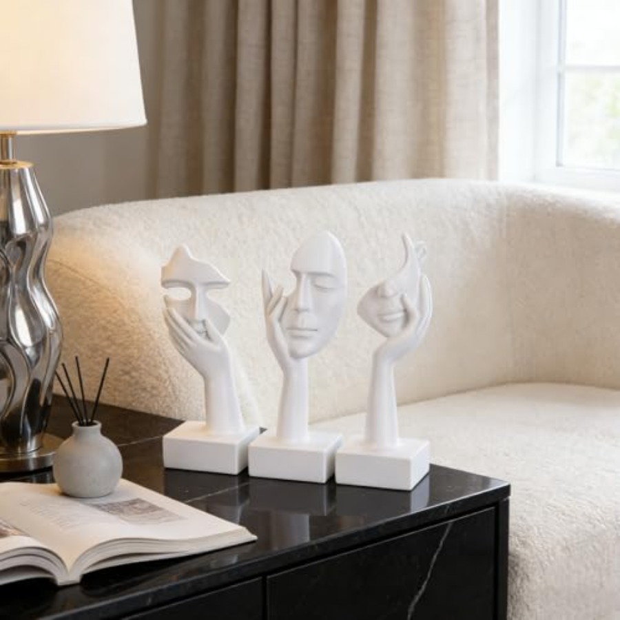 사상가 대형 조각상 세트 - 거실, 침실, 선반, 사무 - Home Office In Living Room 리뷰 및 가격