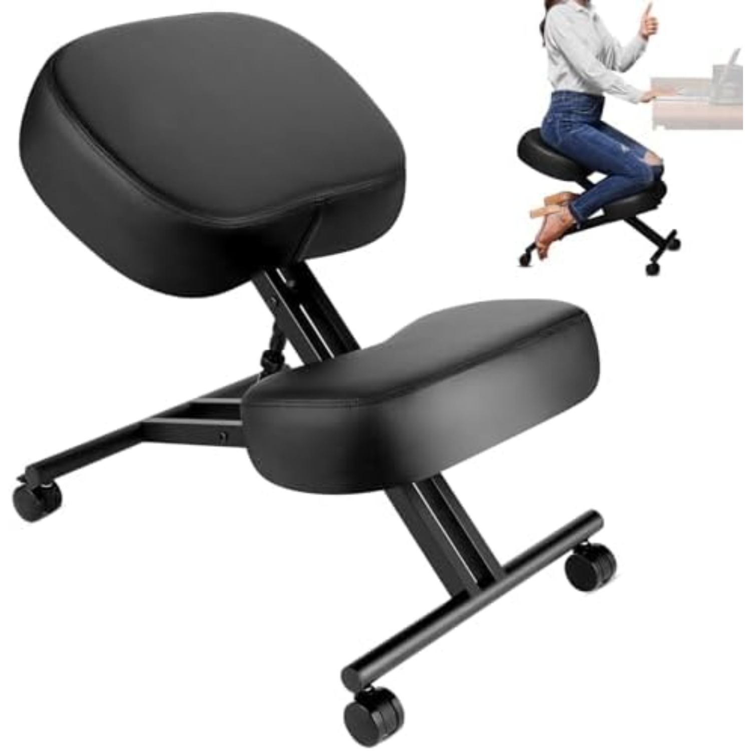 인체공학적 무릎꿇이 의자, 높이 조절 가능하고 쿠션이  - Home Office Chair 리뷰 및 가격