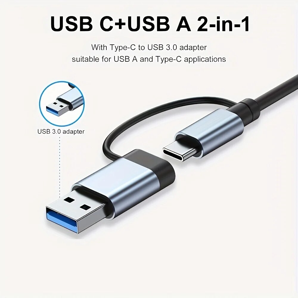 2 in 1 USB3.0 허브 7포트 타입 C 확장 스 - Home Office For Mac 리뷰 및 가격