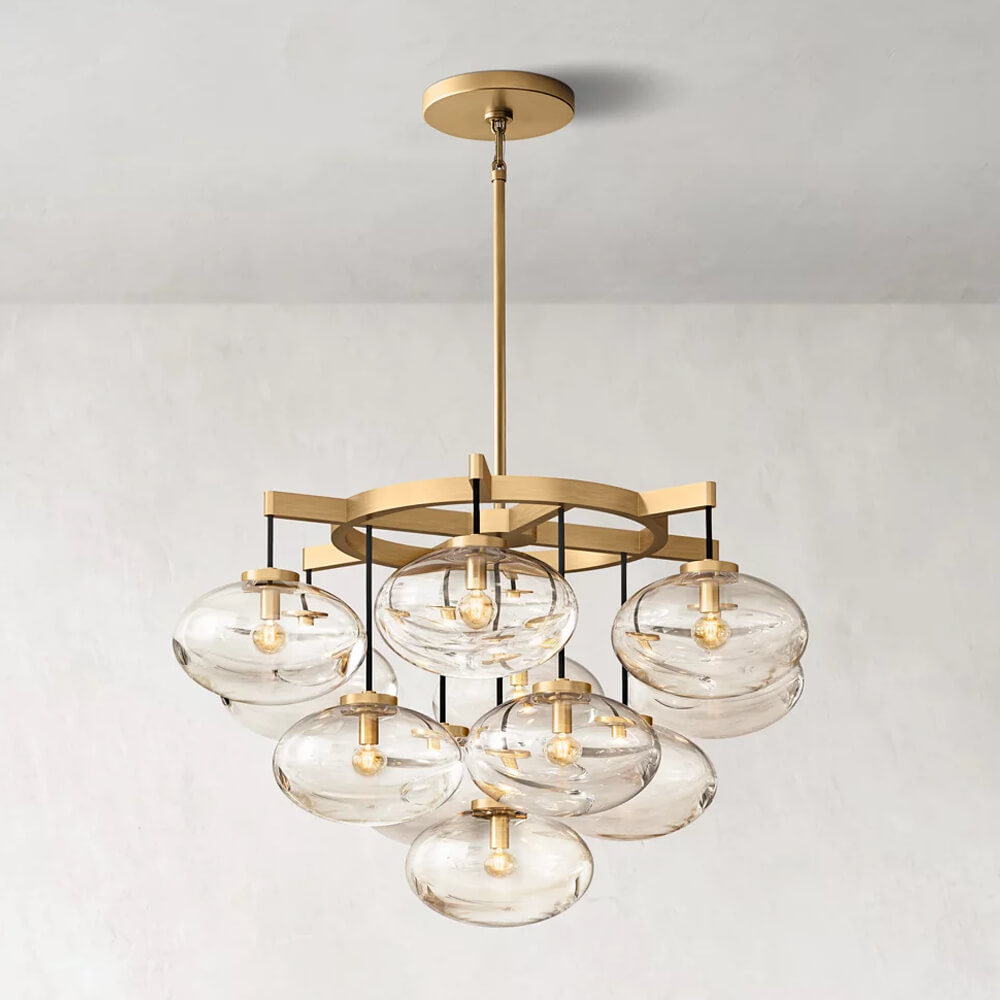36인치 산업 디자인 모던 황동 샹들리에 버블 글라스  - Home Office Industrial Design 리뷰 및 가격