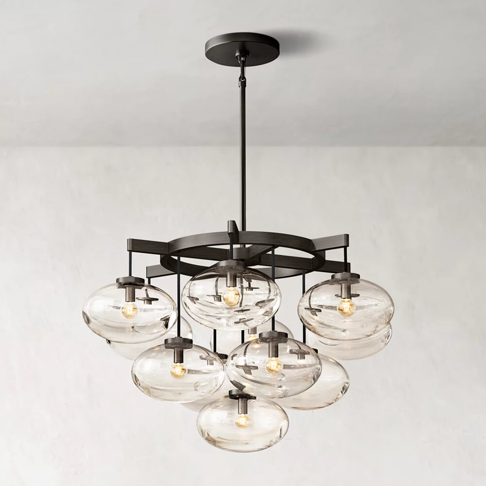 36인치 산업 디자인 모던 황동 샹들리에 버블 글라스  - Home Office Industrial Design 리뷰 및 가격