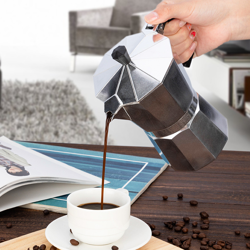 알루미늄 커피 주전자 라떼 퍼콜레이터 가정용 이탈리아식 - Home Office Moka 리뷰 및 가격