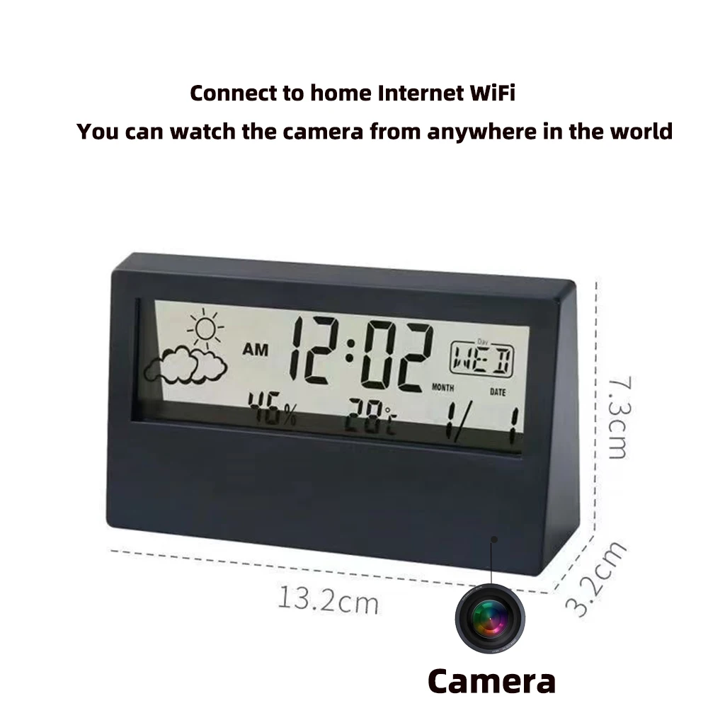 4K WiFi 시계 카메라 (모션 감지 기능 포함) | - Home Office With View 리뷰 및 가격